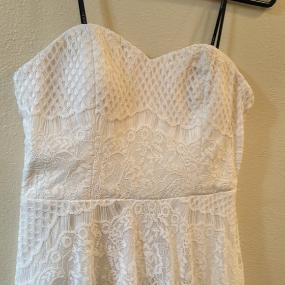 Forever 21 Mini White Strapless Lace Dress Women’s - Picture 5 of 6